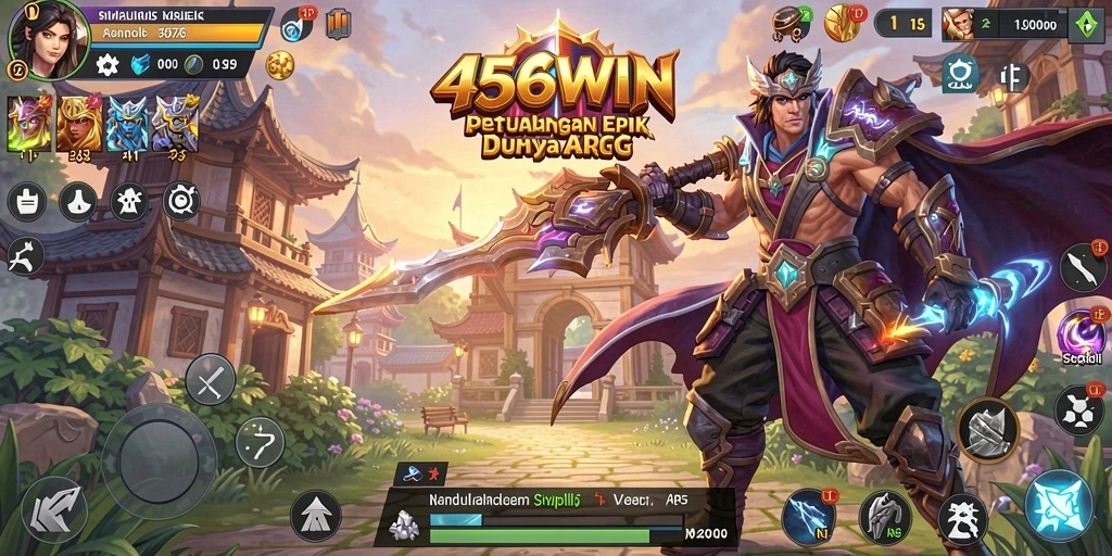 Tampilan seru gameplay ARPG di 456WIN dengan pertempuran epik.