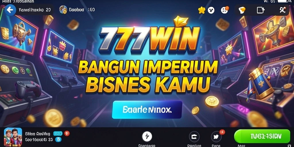 Screenshot gameplay 777WIN menunjukkan manajemen bisnis yang intens.