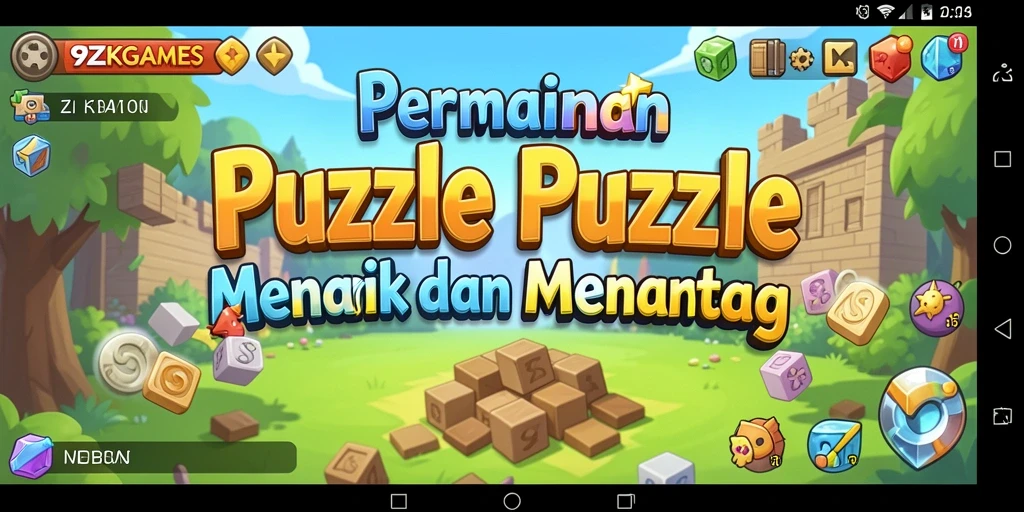 Tampilan gameplay seru dari 9ZKGAMES dengan berbagai teka-teki.