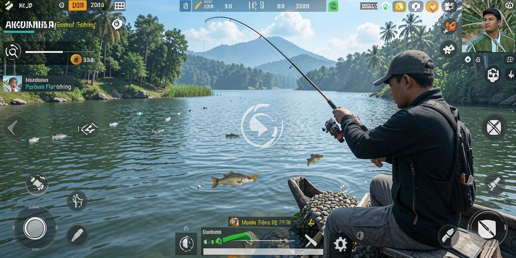 Tangkapan ikan besar dalam permainan AKUNJP yang seru.