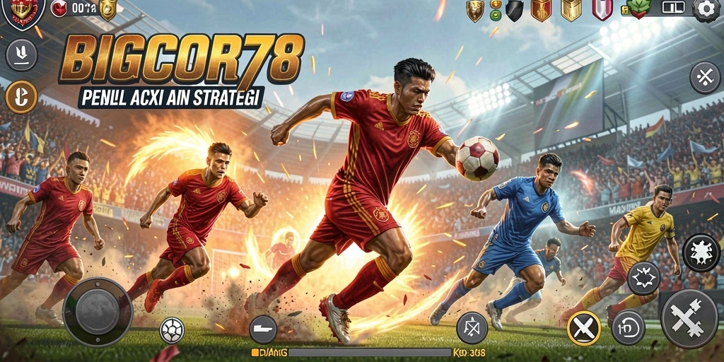Tampilan gameplay <strong>BIGCOR78</strong> yang intens dan penuh aksi.