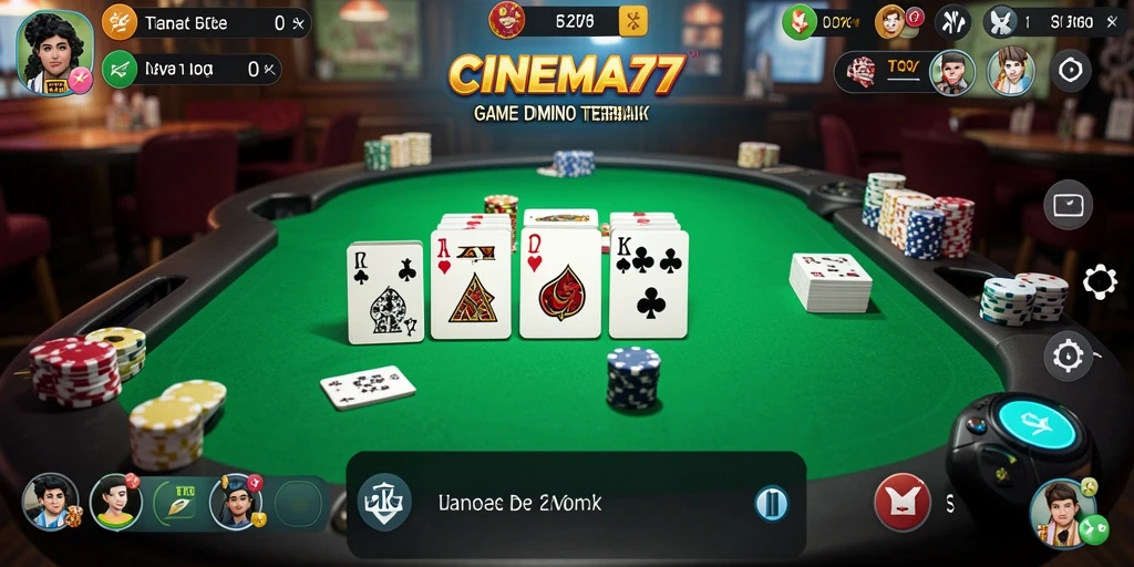 Tampilan gameplay Domino yang menarik di CINEMA77.