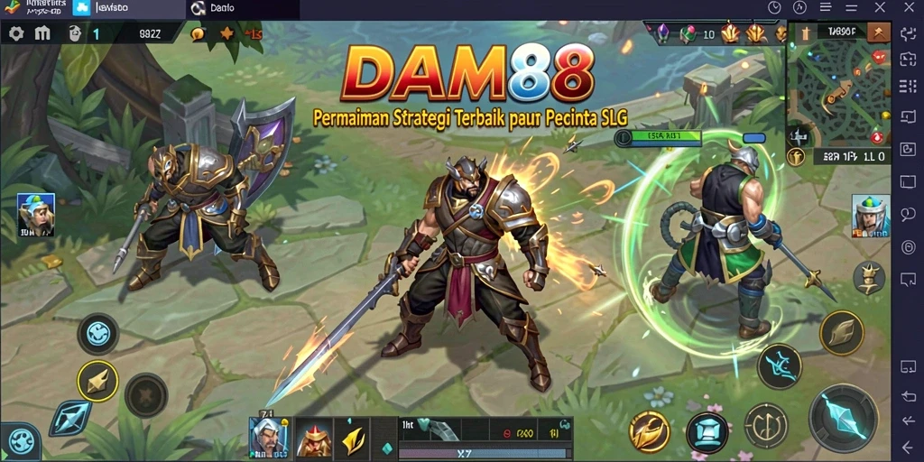 Tampilan gameplay mendalam dari <strong>DAM88</strong> dengan aksi pertarungan yang intens.