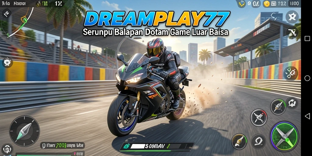 Gameplay seru balapan motor yang menegangkan.