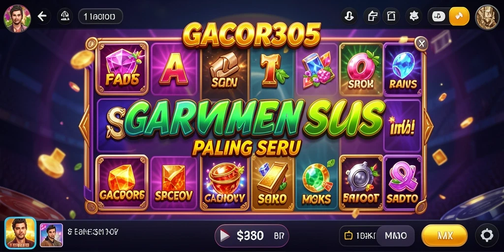 Screenshot GACOR305 menampilkan gameplay Slot yang mendebarkan dan mengasyikkan.