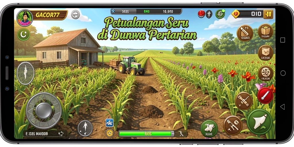 Gameplay <strong>GACOR77</strong> yang menarik dan penuh warna di dunia pertanian.