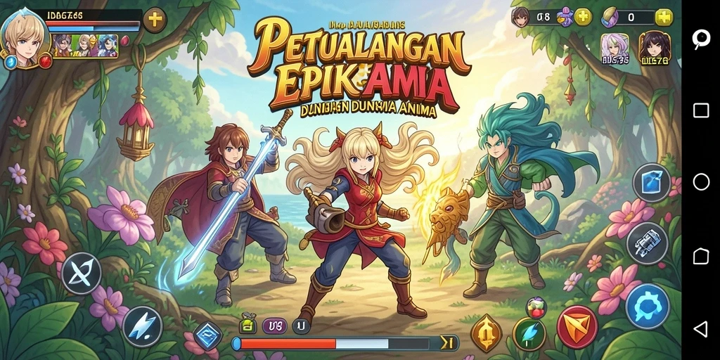 Tampilan gameplay ID678 yang penuh warna dan karakter menarik.