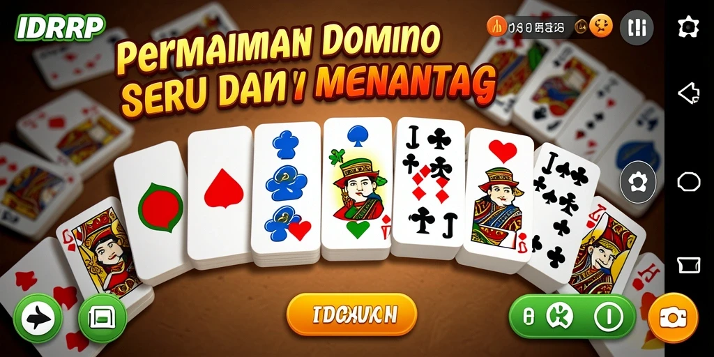 Tampilan menarik dari gameplay Domino di IDRRP.