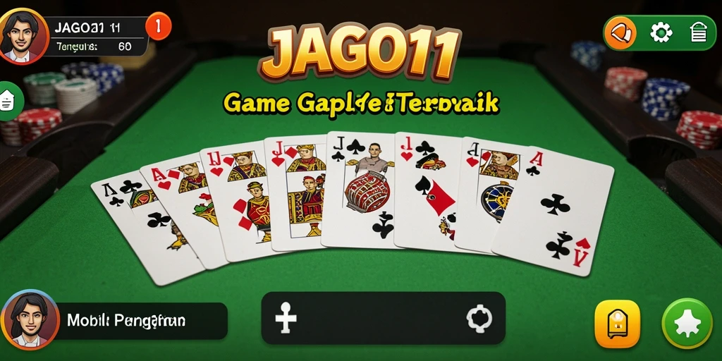 Screenshot gameplay JAGO11 yang menampilkan suasana permainan Gaple.