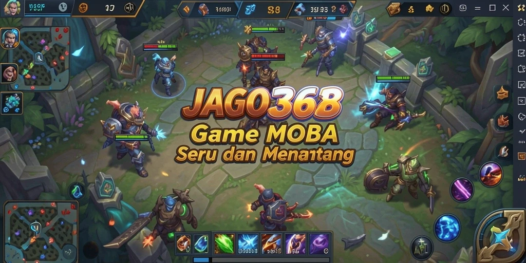 Gameplay seru dari JAGO368 saat pertarungan MOBA.