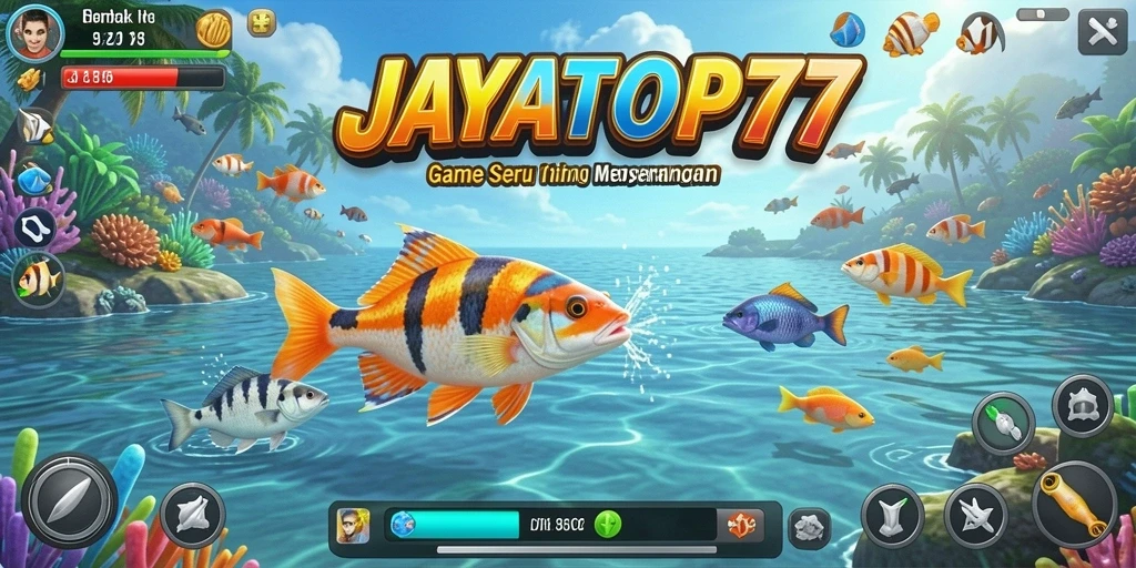 Tampilan gameplay seru saat menembak ikan di JAYATOP77.