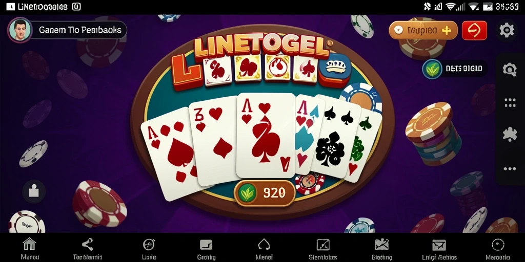 Tampilan gameplay seru di LINETOGEL yang menggugah semangat bermain domino.