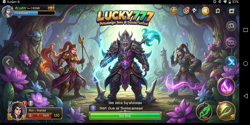 Screenshot gameplay <strong>LUCKY777</strong> menampilkan petualangan seru di dunia fantastis.
