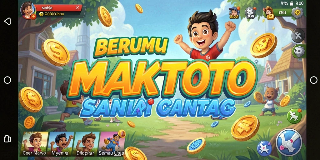 Tampilan gameplay MAKTOTO yang menyenangkan dan penuh warna.