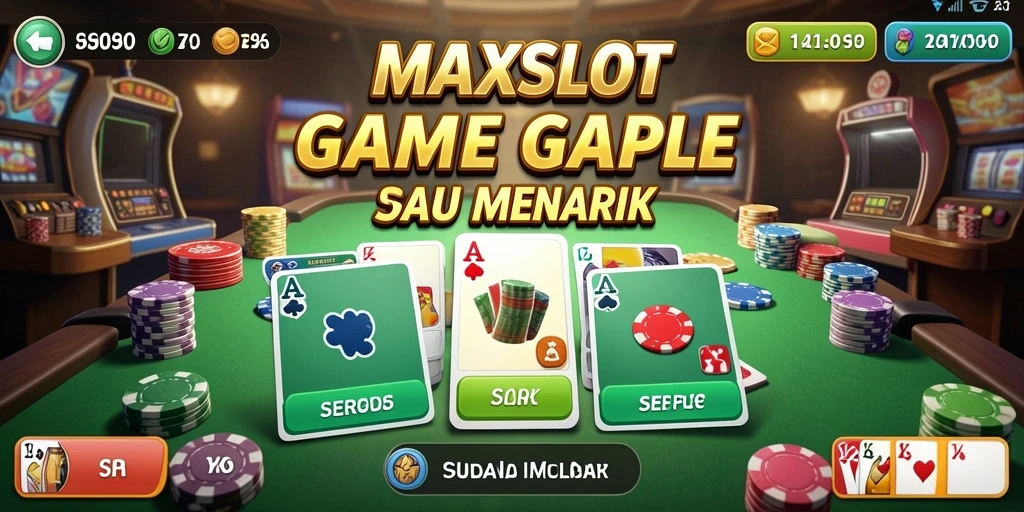 Tampilan menarik saat bermain Gaple di MAXSLOT.