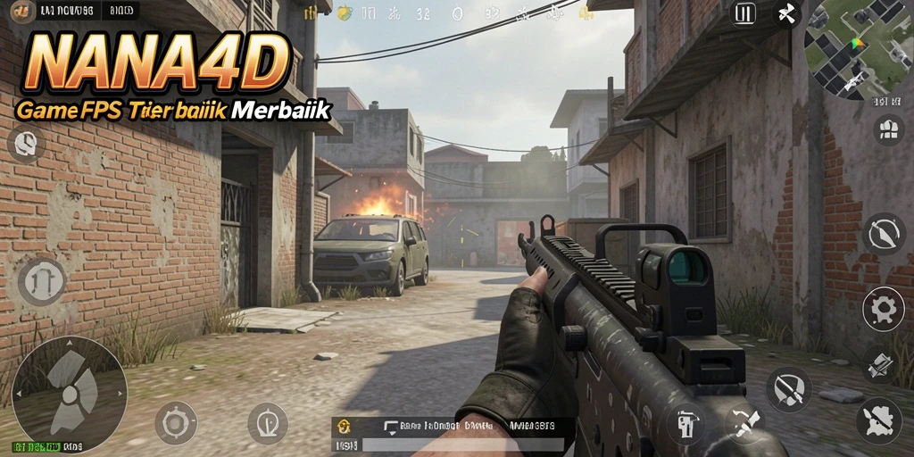Screenshot menampilkan aksi mendebarkan dalam permainan FPS.