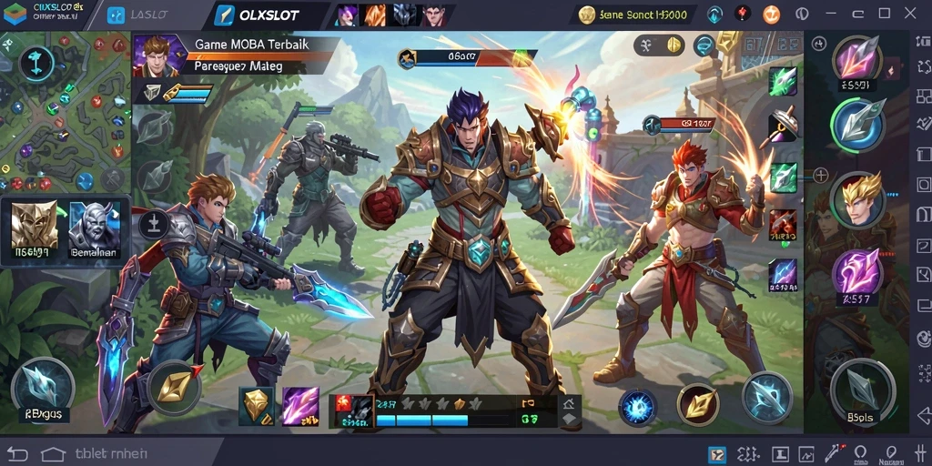 Gameplay seru OLXSLOT dengan pertarungan epik dan karakter unik.