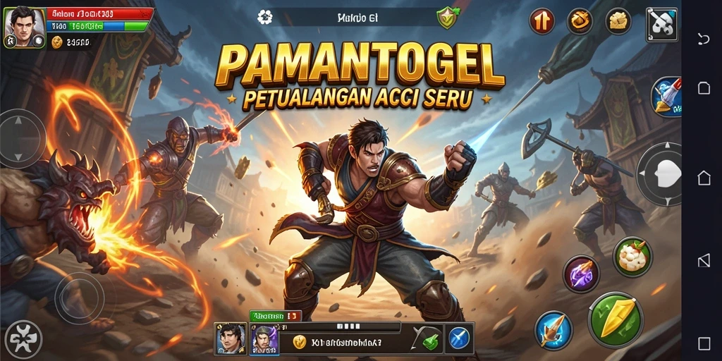 Tampilan gameplay menegangkan di PAMANTOGEL dengan aksi yang mendebarkan.