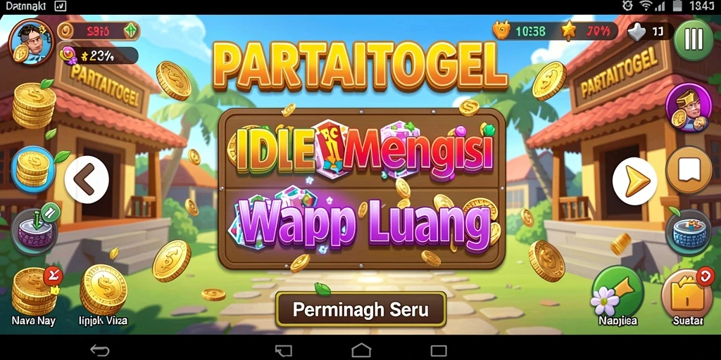 Tampilan gameplay seru dengan elemen pengelolaan Idle.