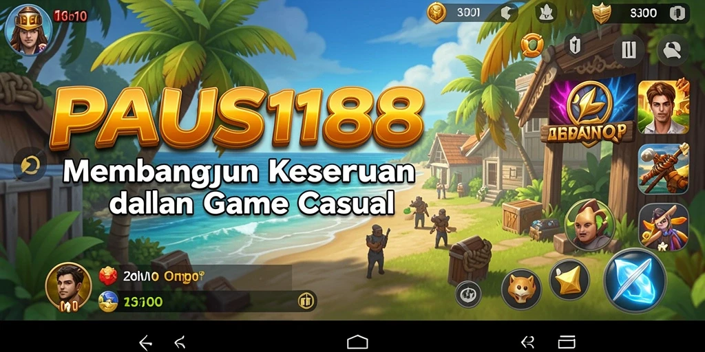 Tampilan gameplay PAUS188 yang penuh warna dan menghibur.