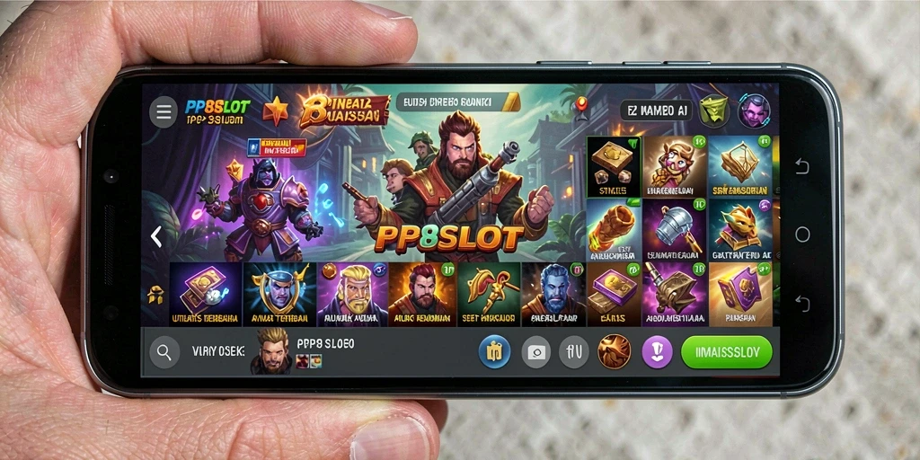 Tangkapan layar utama PP8SLOT menampilkan fitur utilitas yang membantu pengguna.