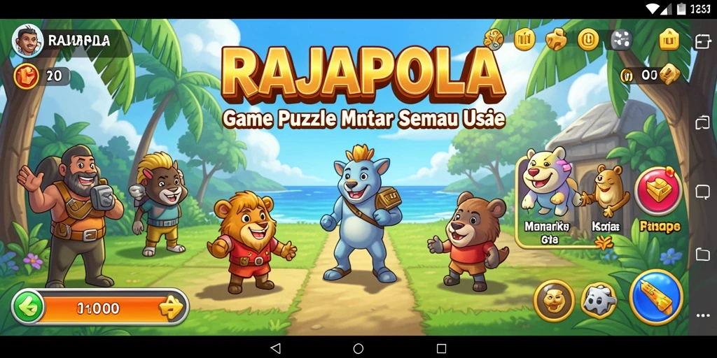 Gambaran gameplay menarik dari RAJAPOLA saat memecahkan teka-teki.