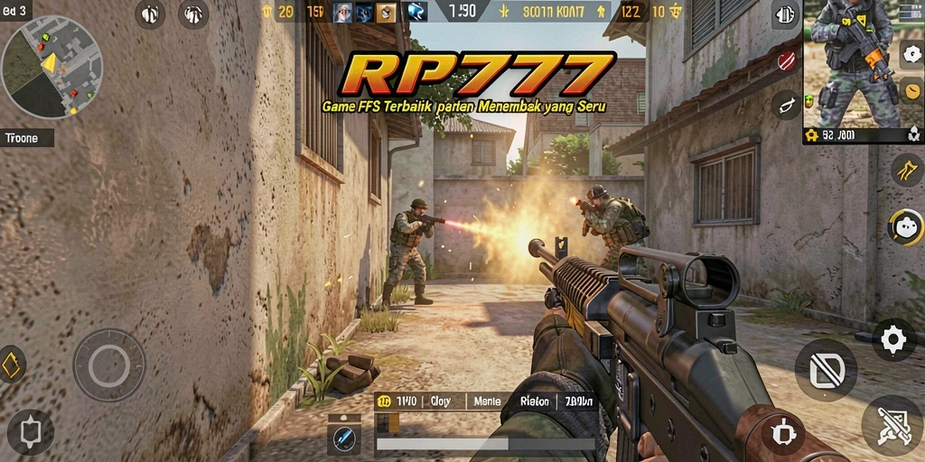 Tampilan gameplay RP777 menampilkan aksi menembak yang mendebarkan dan grafis yang memukau.