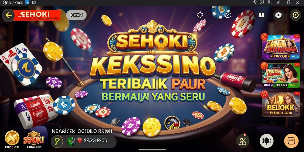 Tampilan gameplay menarik di aplikasi SEHOKI dengan suasana Kasino yang realistis.