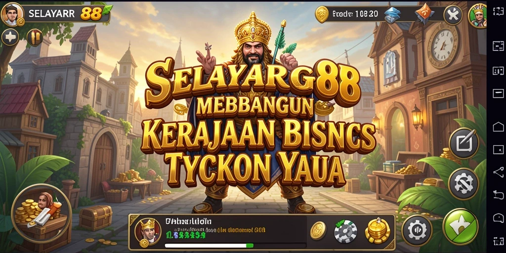 Tampilan gameplay yang menarik dalam SELAYAR88 menunjukkan aktivitas bisnis yang dinamis.