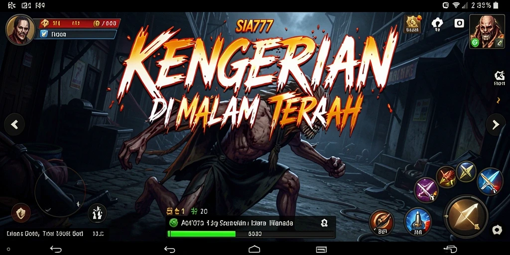 Tangkapan layar utama dari SIA777 menampilkan suasana Horror yang menegangkan.