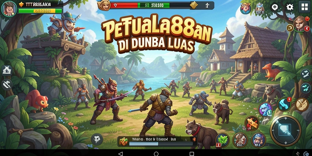 Gameplay TTT888 yang menawarkan eksplorasi dunia terbuka.